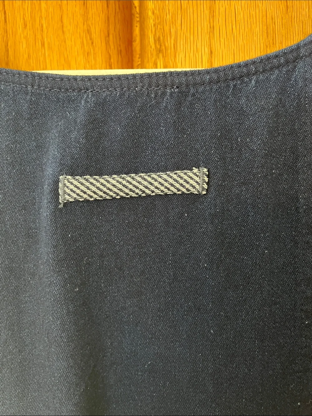 Koret City Blues Vintage Denim Navy Jacket and Dress Set with One Side Slit
